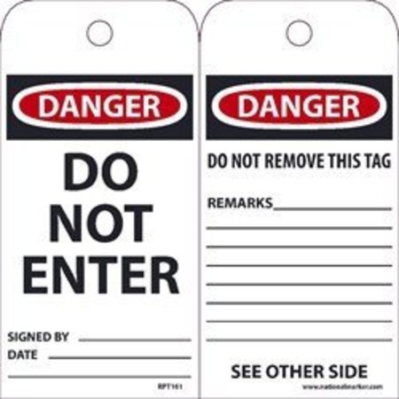 NMC TAGS, DO NOT ENTER, 6X3 UNRIP RPT161G